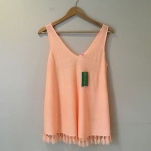 NWT Lilly Pulitzer Lindy Sweater Tank Melon (L)